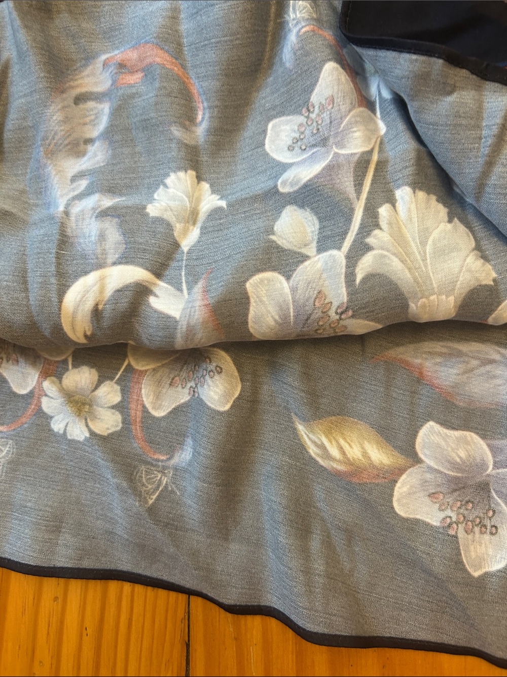 FARM Rio Navy Maxi Dress with Gold and Purple Floral Print - Picture 5 of 11